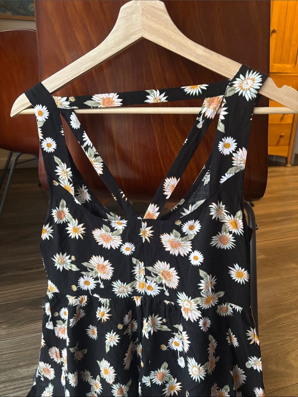 Cotton On Black + Floral Sundress Small